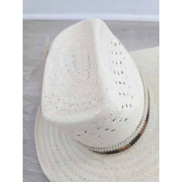 JA Miller CO Straw Woven Feather Rodeo Cowboy Cowgirl Rancher Boho Western Hat 7 - Picture 9 of 11